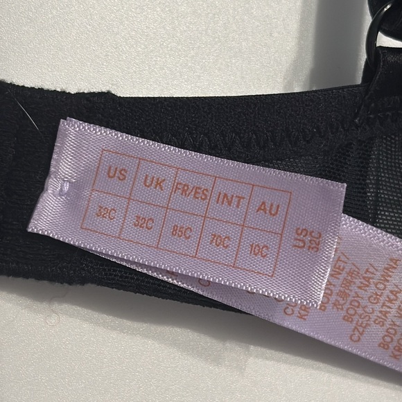 NWT Savage x Fenty Adam Selman Black Lace Sheer Bra - Picture 5 of 5